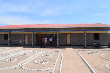 The two class-room school block that was handed over to  Mchinji District Council