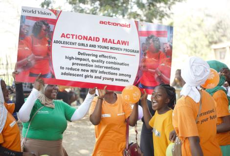 Adolescent girls and young women during the Global Fund CCM tour on Monday, 21st August, 2023