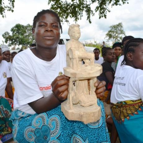 One of the AGYW displaying some of their architecture