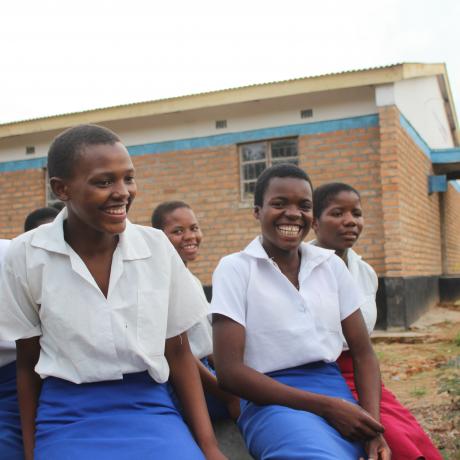 some of the girls benefitting from ActionAid Malawi interventions