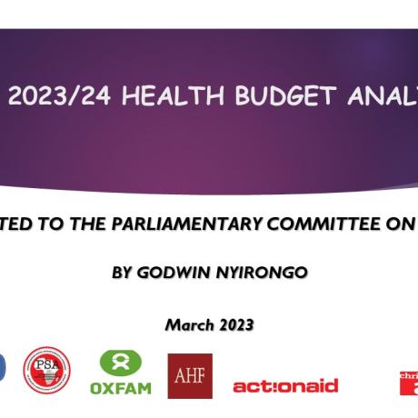 2023/24 Health Budget Analysis