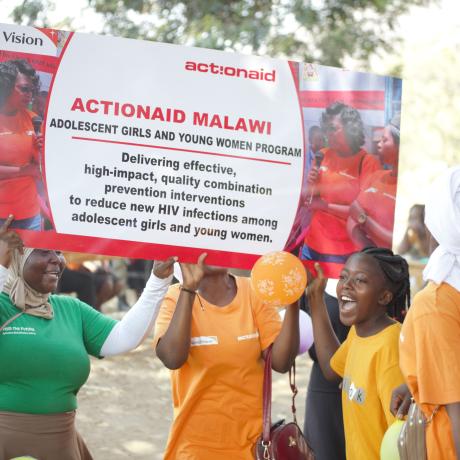 Adolescent girls and young women during the Global Fund CCM tour on Monday, 21st August, 2023