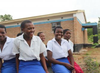 some of the girls benefitting from ActionAid Malawi interventions