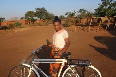 Martha Moses, a mentor going about her job in Ntchisi
