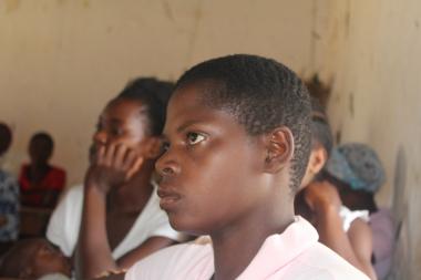 Young women and girls during the session in Mzimba