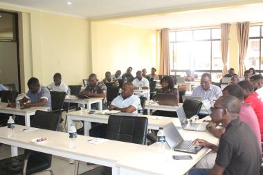 A cross-section of partners at the review meeting