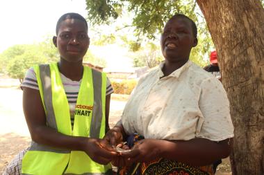 Edna receiving support from Chigwirizano Women Movement